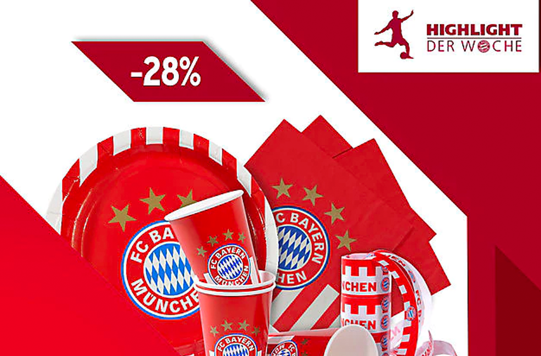 FC Bayern Fanshop mit 28% Rabatt