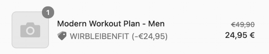50% auf Modern Workout Plan – zahle jetzt nur 24,95 Euro