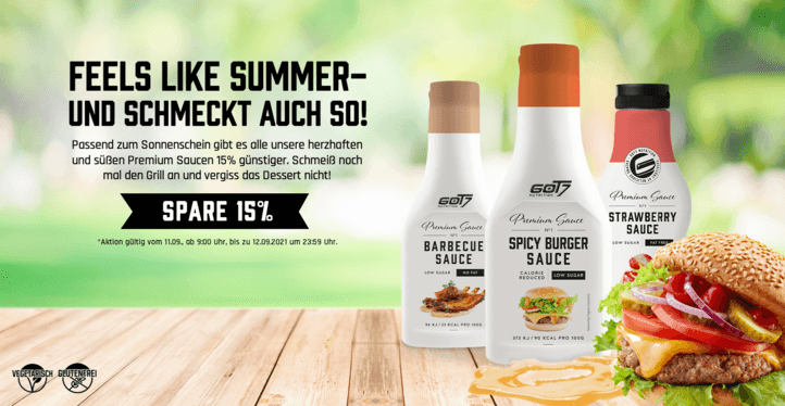 25% Rabatt auf GOT7 Premium Saucen | Suppligator.de