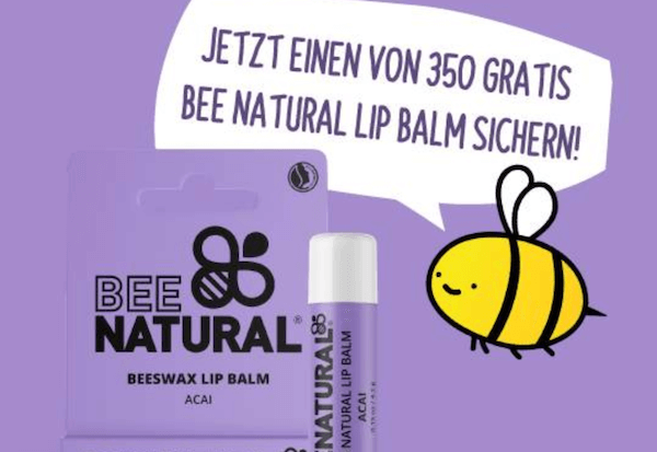 Gratis HAFERVOLL BeeNatural Lip Balm zu jeder Bestellung | Suppligator.de