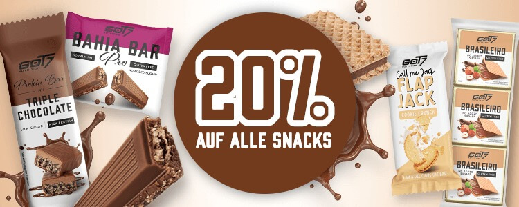 20% Rabatt auf alles Snacks bei GOT7 | Suppligator.de