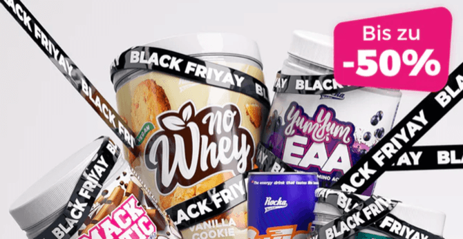 Rocka Nutrition Black Friyay Aktion mit bis zu 50% Rabatt + 10% Code
