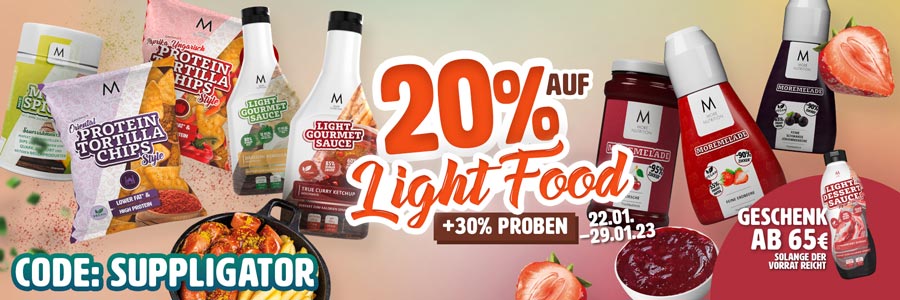 20% Light Food Aktion bei More Nutrition (+ Extrarabatt) | Suppligator.de