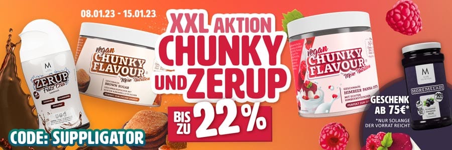20% auf Chunky Flavour und Zerup bei More Nutrition Wochenaktion