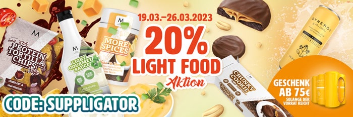 20% Light Food Wochenaktion bei More Nutrition + Launch neuer Produkte