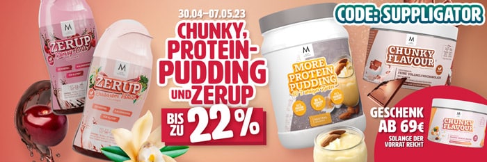 More Nutrition Zuckersparaktion mit bis zu 22% Rabatt und Protein Pudding Release | Suppligator.de