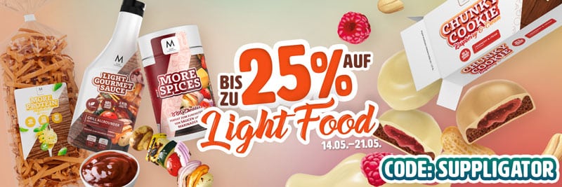 20% auf More Nutrition Light Food + Verlängerung der Proteinaktion | Suppligator.de